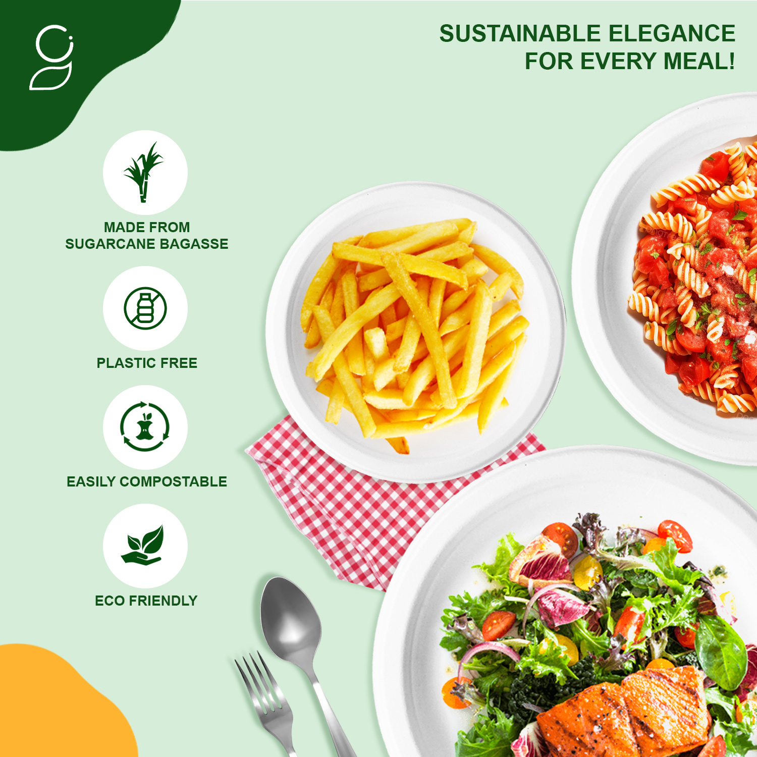 What Sizes Do Bagasse Plates Come In?