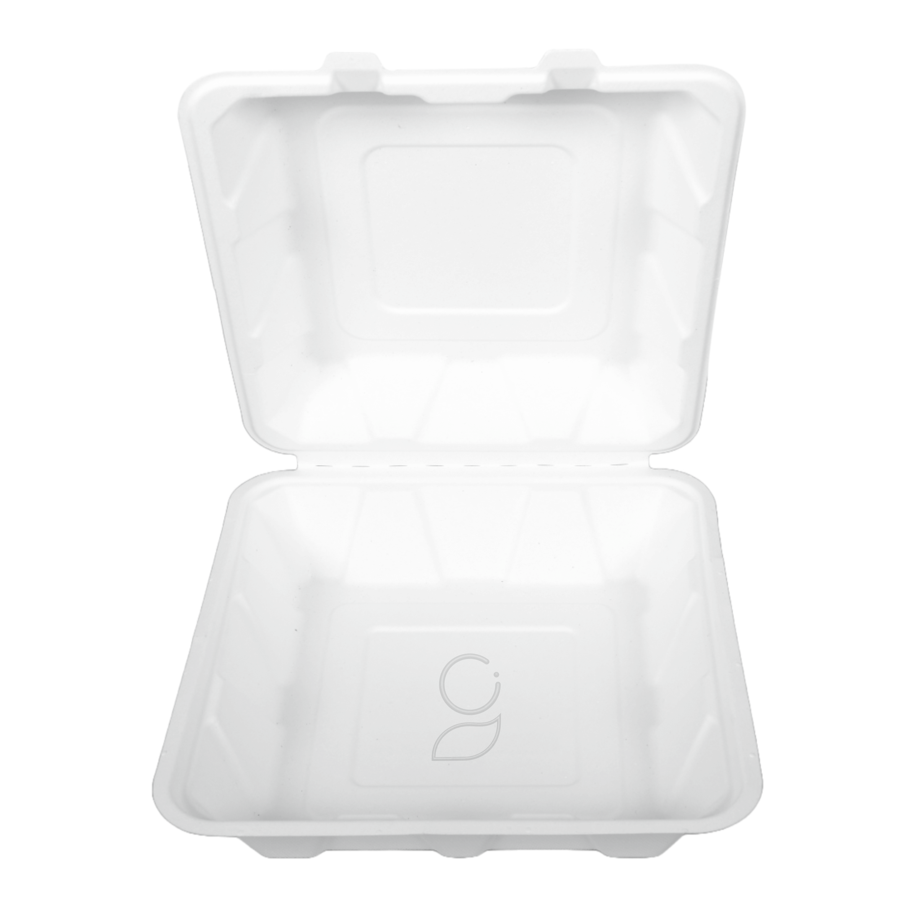 Sugarcane Bagasse Disposable Clamshell Box Plates